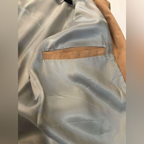 LEATHER CULT Oak Brown Suede Leather Blazer - Picture 13 of 16